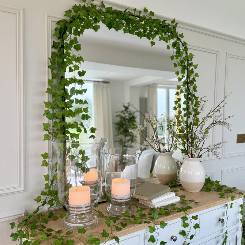 CQURE 12 Pack 84Ft Artificial Ivy Garland, Fake Vines UV Resistant Greenery Leaves Fake Plants Hanging Aesthetic Vines for Home Bedroom Party Garden Wall Room Decor - Image 2